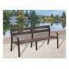 Banc exterieur Modo écocity en plastique recyclé marron
