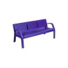 Banc exterieur Alvium en plastique recyclé