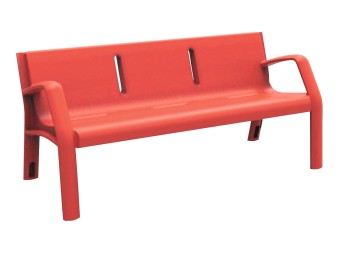 Banc exterieur Alvium en plastique recyclé