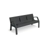 Banc exterieur Alvium en plastique recyclé
