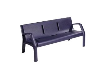 Banc exterieur Alvium en plastique recyclé