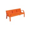 Banc exterieur Alvium en plastique recyclé