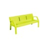 Banc exterieur Alvium en plastique recyclé