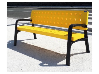 Banc exterieur Modo en plastique recyclé