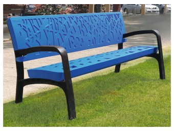 Banc exterieur Maverick en plastique recyclé
