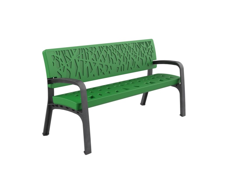 Banc exterieur Maverick en plastique recyclé Banc exterieur Maverick en plastique recyclé
