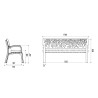Banc exterieur Maverick en plastique recyclé