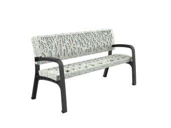 Banc exterieur Maverick en plastique recyclé issu des océans