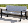 Banc exterieur Maverick en plastique recyclé issu des déchets urbain