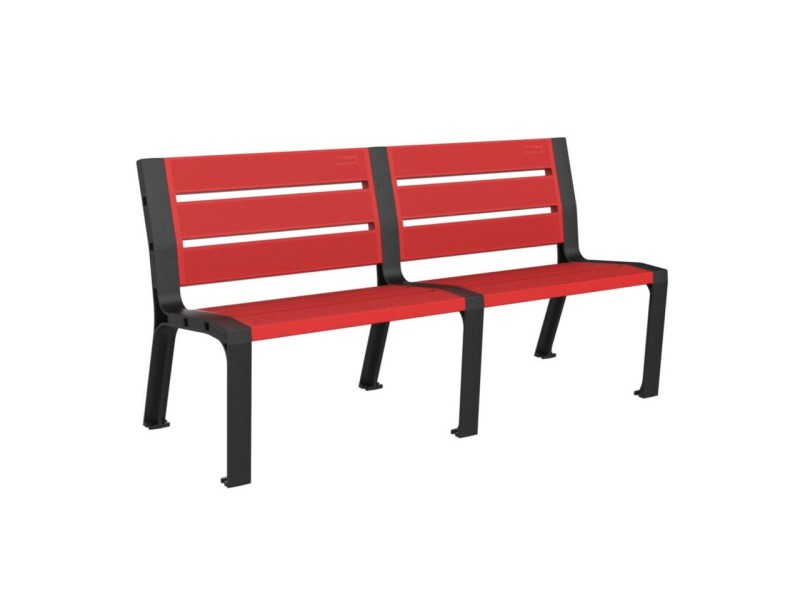 Banc exterieur Modo en plastique Eco sans accoudoirs Banc exterieur Modo en plastique Eco sans accoudoirs