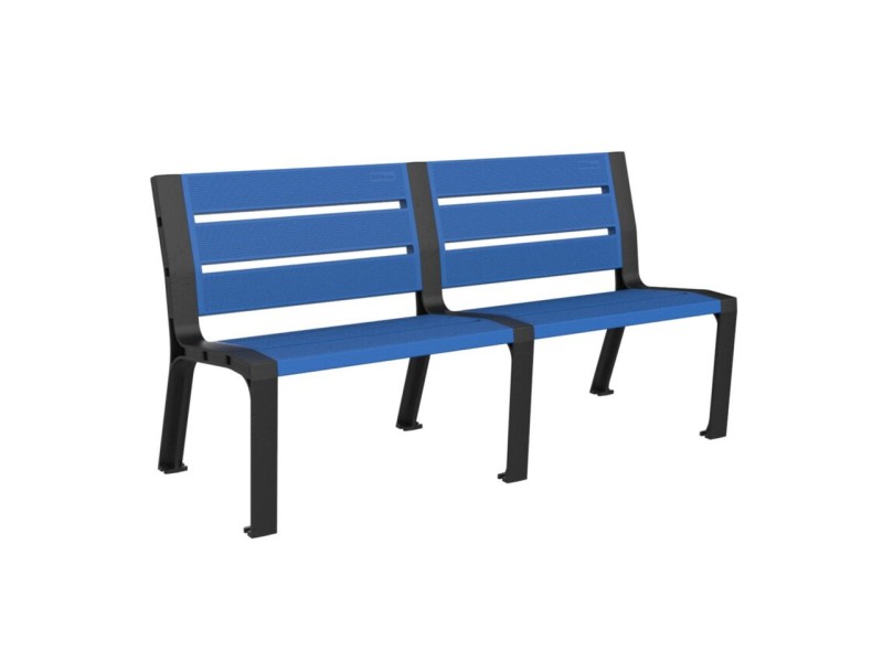 Banc exterieur Modo en plastique Eco sans accoudoirs Banc exterieur Modo en plastique Eco sans accoudoirs