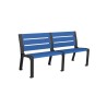 Banc exterieur Modo en plastique Eco sans accoudoirs