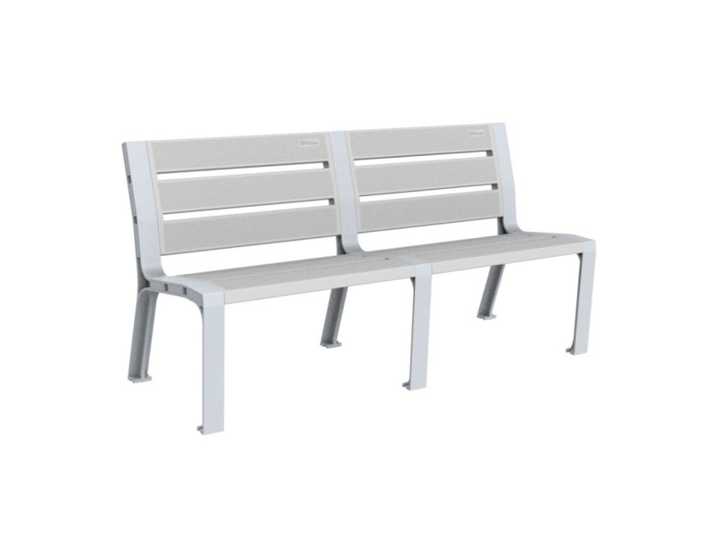 Banc exterieur Modo en plastique Eco sans accoudoirs Banc exterieur Modo en plastique Eco sans accoudoirs