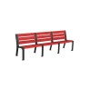 Banc exterieur Modo en plastique Eco sans accoudoirs