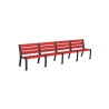 Banc exterieur Modo en plastique Eco sans accoudoirs