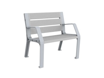 Fauteuil exterieur Modo en plastique Eco avec accoudoirs