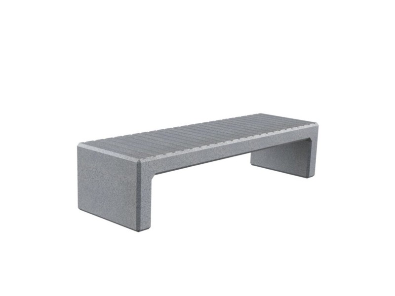Banquette exterieure Zeus en plastique recyclé Banquette exterieure Zeus en plastique recyclé