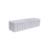 Banquette exterieure Heba longue en plastique recyclé