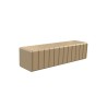 Banquette exterieure Heba longue en plastique recyclé