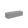Banquette exterieure Heba longue en plastique recyclé