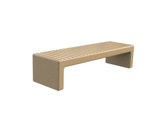 Banquette exterieure Zeus en plastique recyclé
