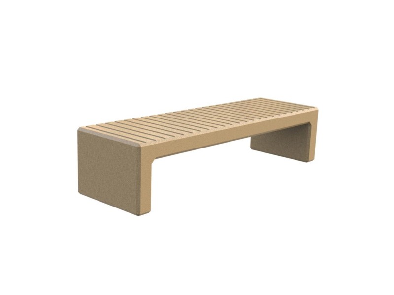 Banquette exterieure Zeus en plastique recyclé Banquette exterieure Zeus en plastique recyclé