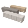 Banquette exterieure Heba longue en plastique recyclé