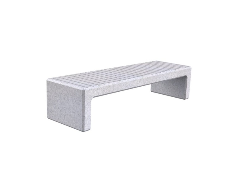 Banquette exterieure Zeus en plastique recyclé Banquette exterieure Zeus en plastique recyclé