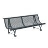 Banc exterieur Santiago 2 pieds en acier peint