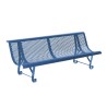Banc exterieur Santiago 2 pieds en acier peint