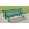 Banc exterieur Santiago 2 pieds en acier peint
