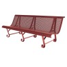 Banc exterieur Santiago 3 pieds en acier peint