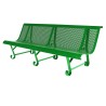 Banc exterieur Santiago 3 pieds en acier peint