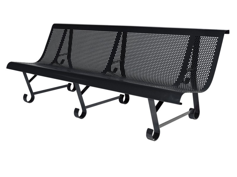 Banc exterieur Santiago 3 pieds en acier peint Banc exterieur Santiago 3 pieds en acier peint
