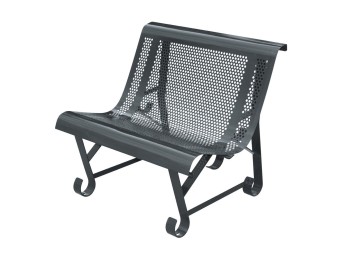 Fauteuil exterieur Santiago en acier peint