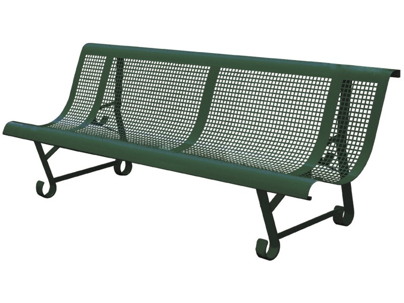 Banc exterieur Mexico 2 pieds en acier peint Banc exterieur Mexico 2 pieds en acier peint