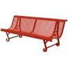 Banc exterieur Mexico 2 pieds en acier peint