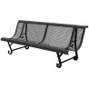 Banc exterieur Mexico 2 pieds en acier peint