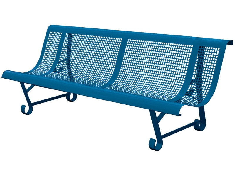 Banc exterieur Mexico 2 pieds en acier peint Banc exterieur Mexico 2 pieds en acier peint