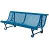 Banc exterieur Mexico 2 pieds en acier peint