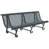 Banc exterieur Mexico 3 pieds en acier peint