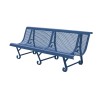 Banc exterieur Mexico 3 pieds en acier peint