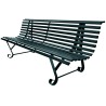 Banc exterieur Buenos Aires 2 pieds en acier peint