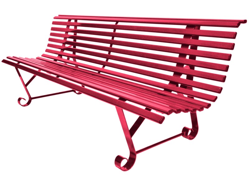 Banc exterieur Buenos Aires 2 pieds en acier peint Banc exterieur Buenos Aires 2 pieds en acier peint
