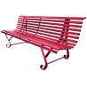 Banc exterieur Buenos Aires 2 pieds en acier peint