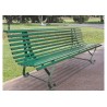 Banc exterieur Buenos Aires 2 pieds en acier peint