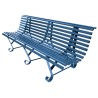 Banc exterieur Buenos Aires 3 pieds en acier peint