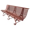 Banc exterieur Buenos Aires 3 pieds en acier peint