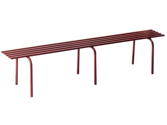 Banquette exterieure Buenos Aires en acier peint