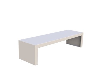 Banquette exterieure Zeus en acier peint